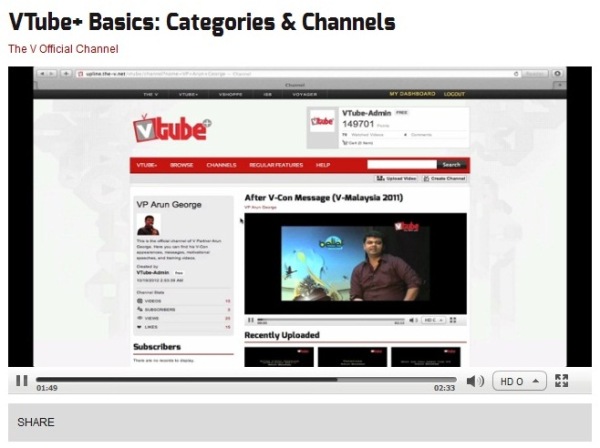vtube basics categories and channels